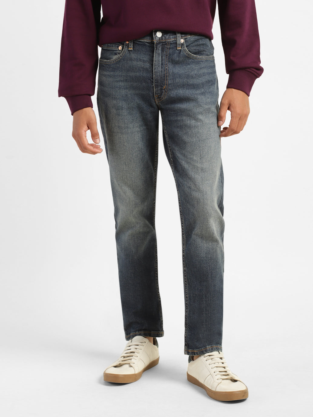 Men's 511 Blue Slim Fit Mid Rise Jeans