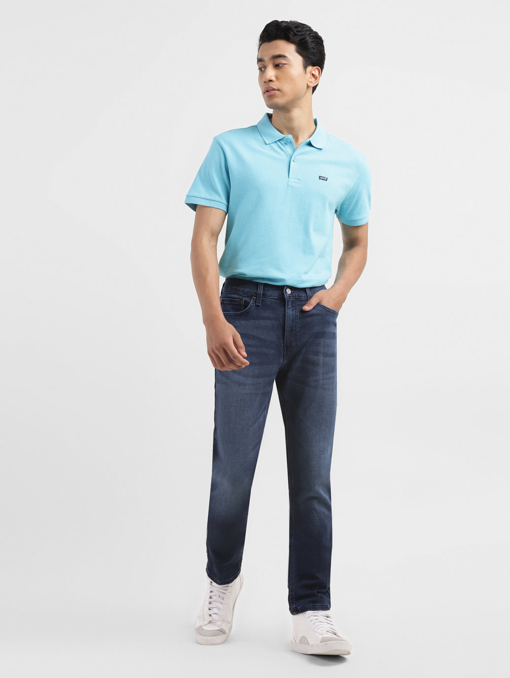 Men's 511 Blue Slim Fit Mid Rise Jeans