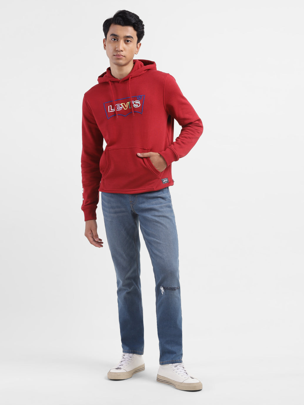 Men's 511 Blue Slim Fit Mid Rise Jeans