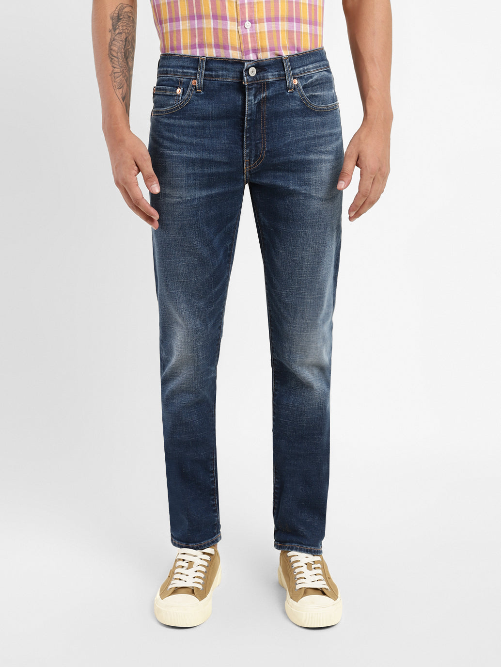 Men's 501 Blue Straight Fit Mid Rise Jeans – Levis India Store