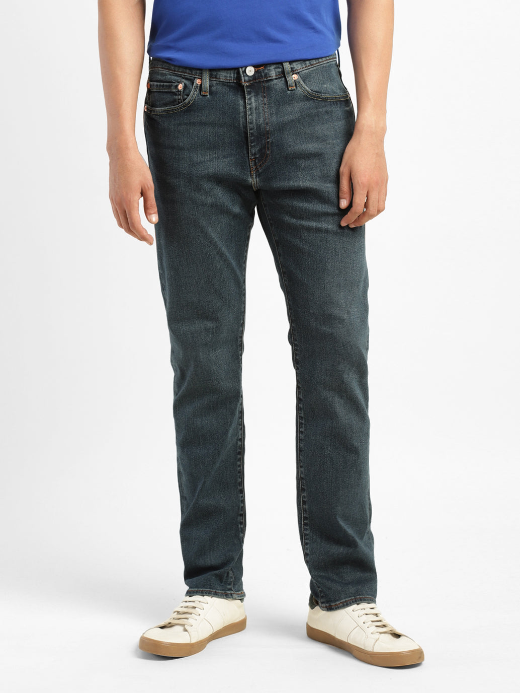 Men's 511 Blue Slim Fit Mid Rise Jeans