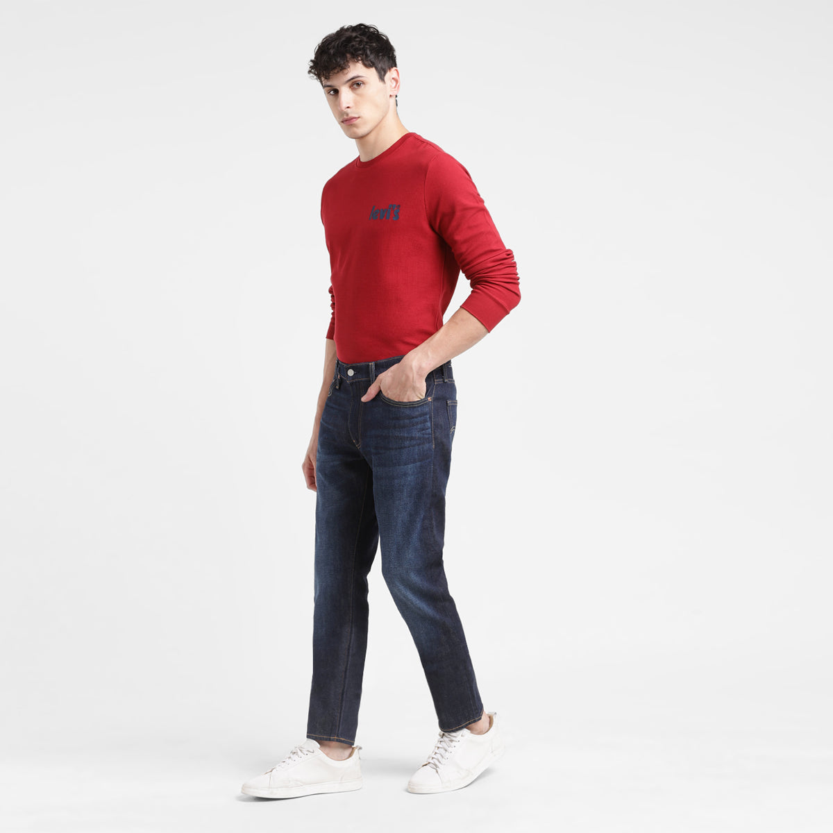 Men's 511 Blue Slim Fit Mid Rise Jeans