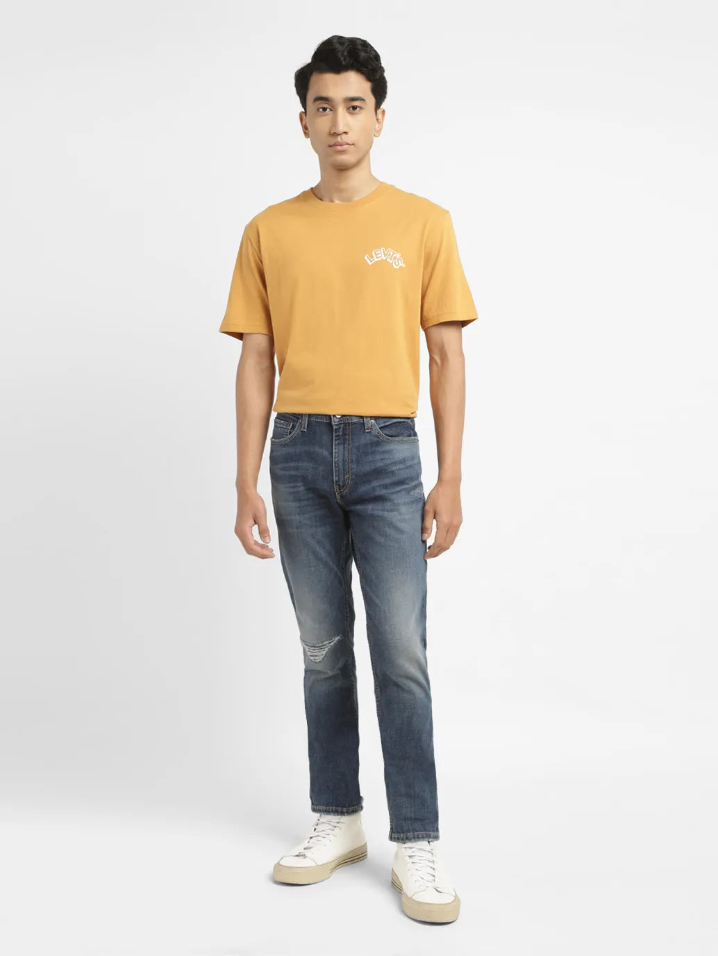 Men's 511 Blue Slim Fit Mid Rise Jeans