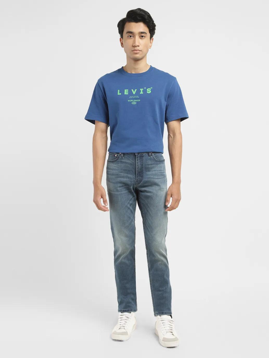 Men's 511 Blue Slim Fit Mid Rise Jeans