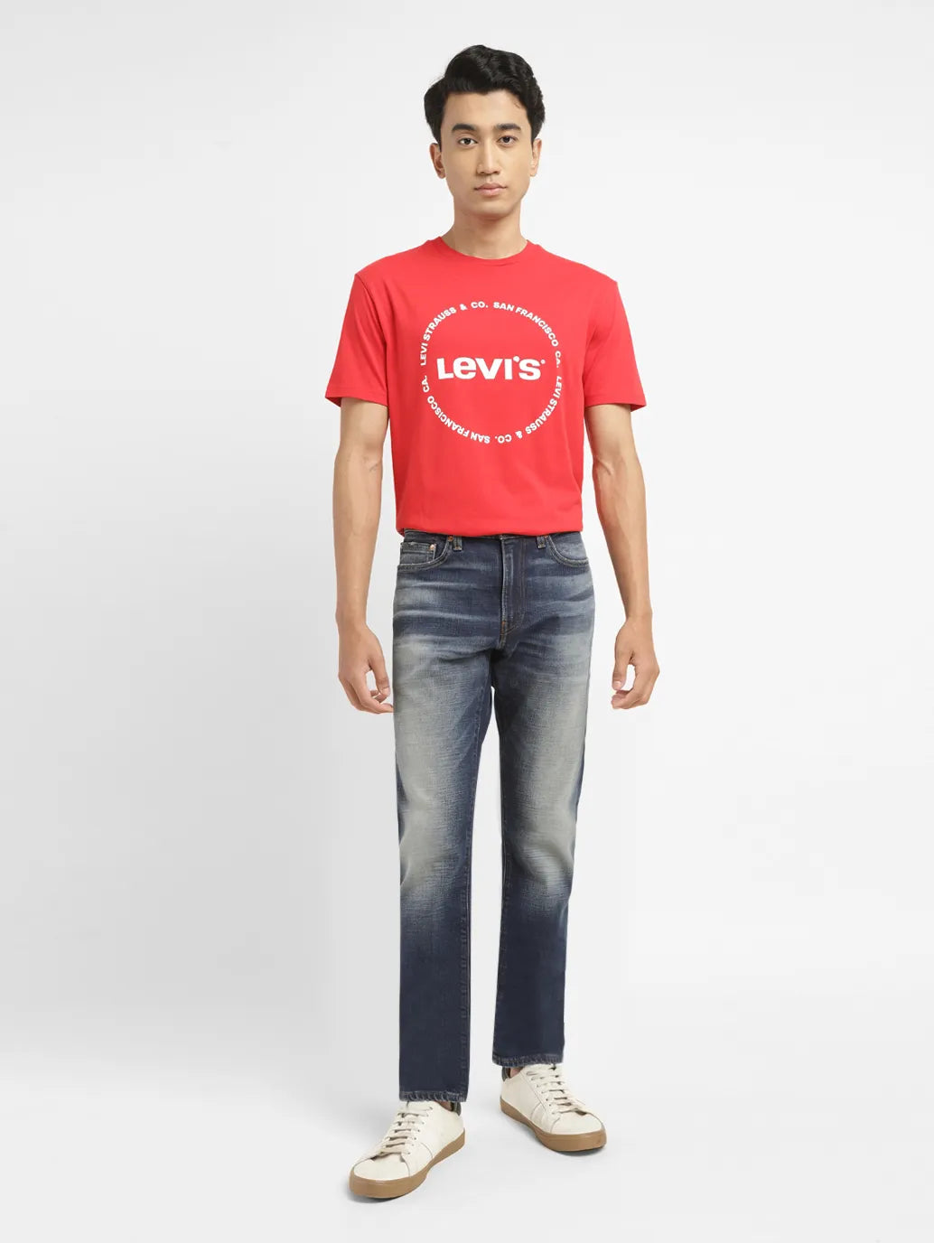 Men's 511 Blue Slim Fit Mid Rise Jeans