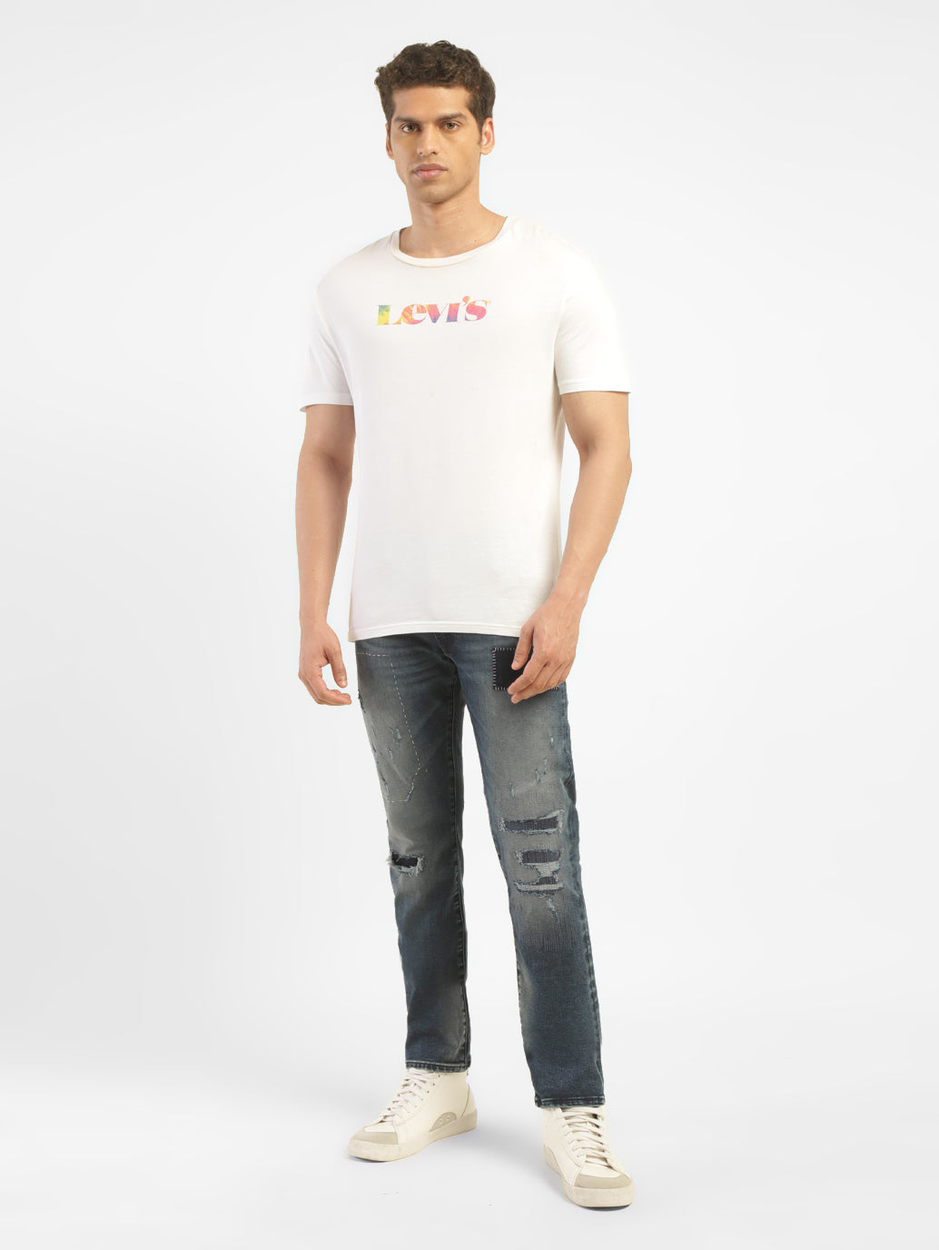 Men's 511 Blue Slim Fit Mid Rise Jeans