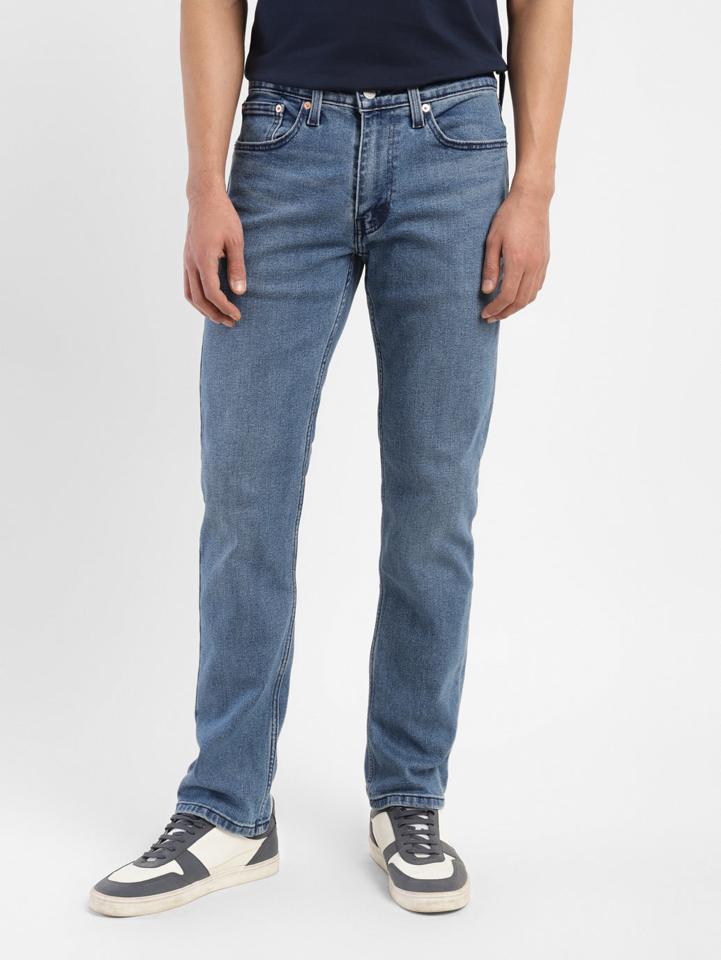 Men's 511 Blue Slim Fit Mid Rise Jeans