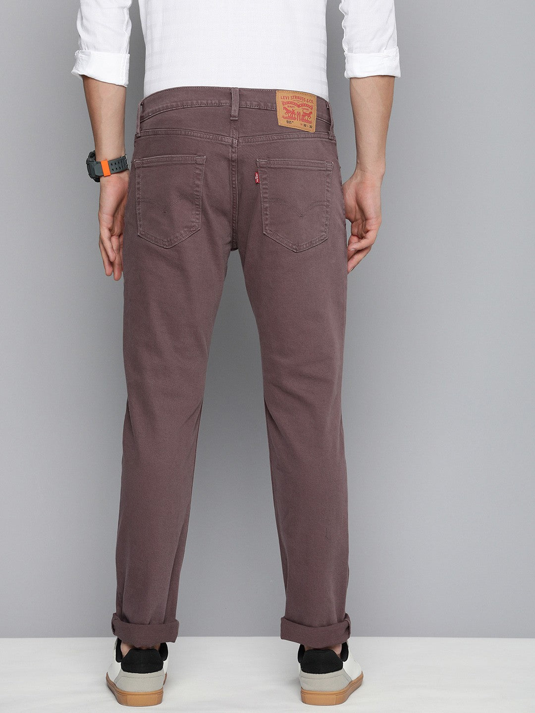 Men's Purple Straight Fit Jeans