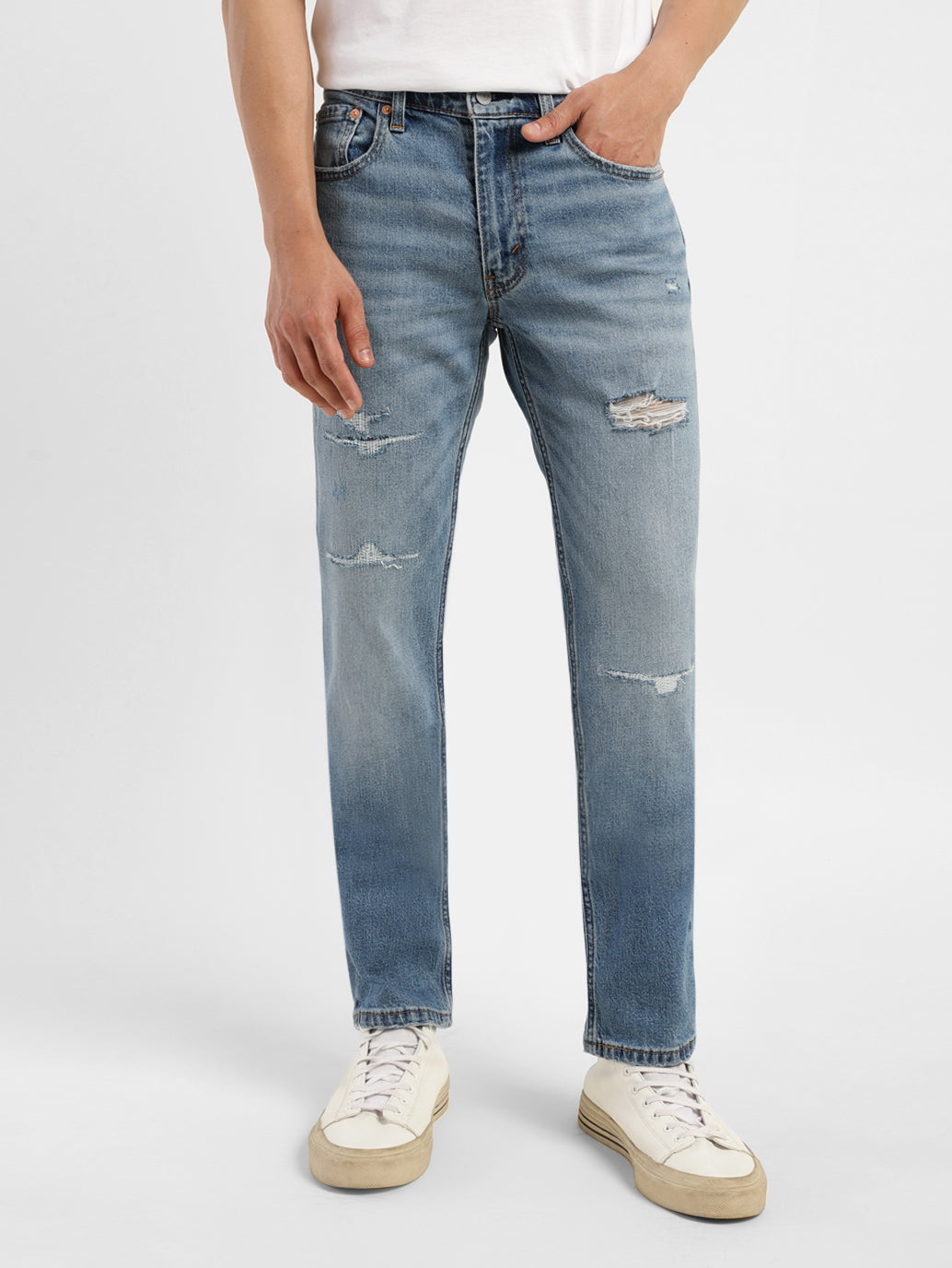 Men's 511 Blue Slim Fit Mid Rise Jeans