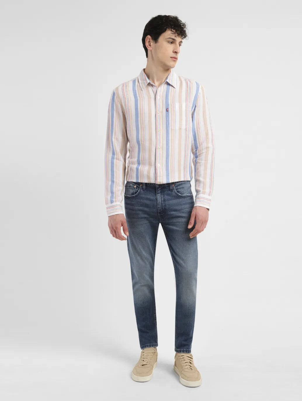 Men's 511 Blue Slim Fit Mid Rise Jeans