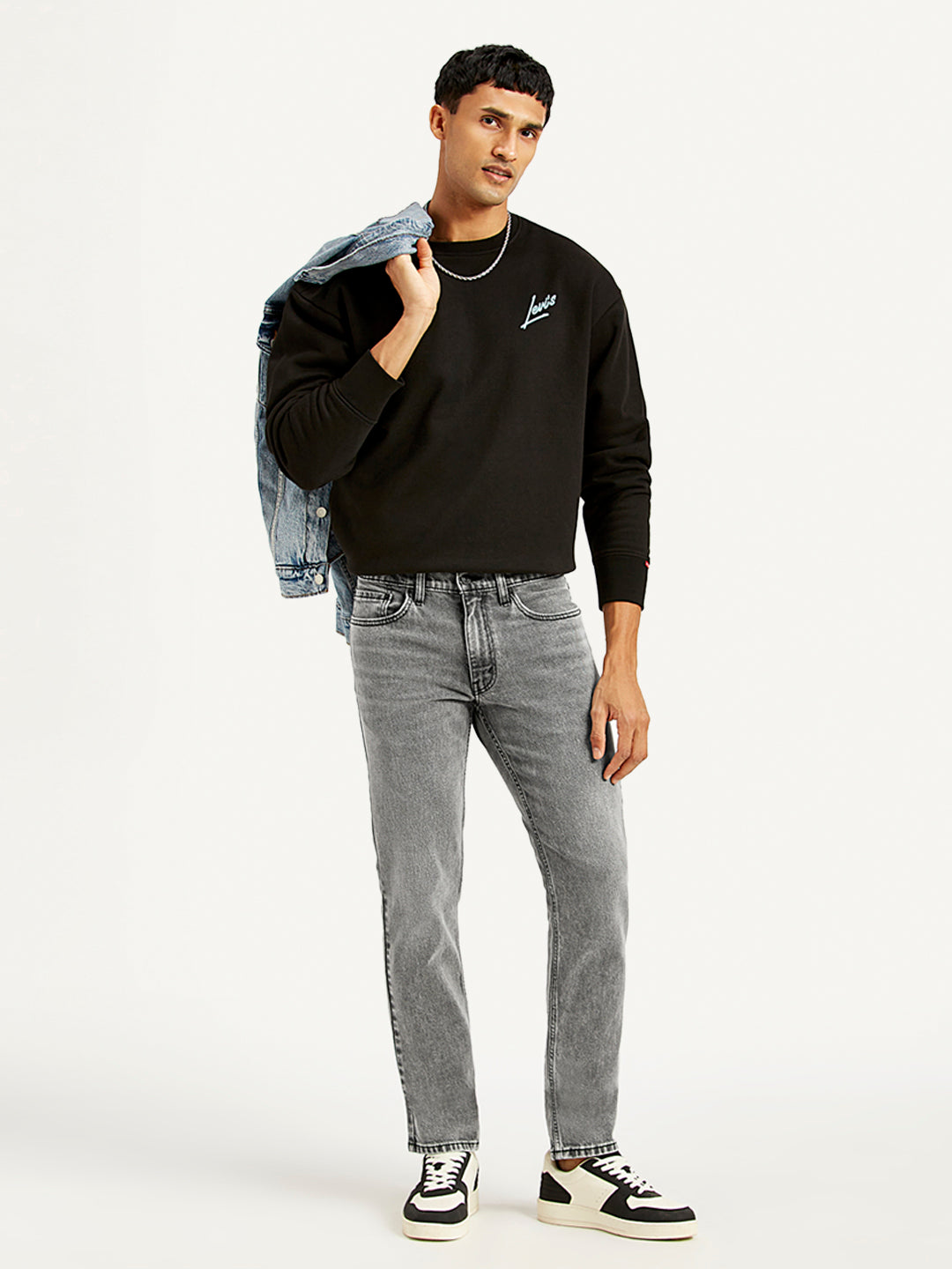 Men's 511 Grey Slim Fit Mid Rise Jeans