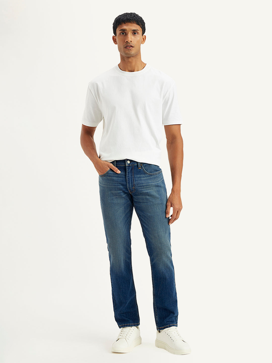 Men's 511 Blue Slim Fit Mid Rise Jeans