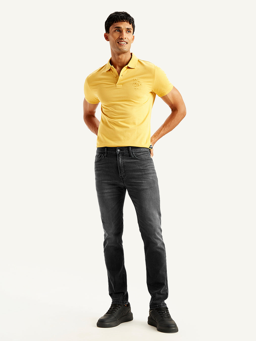 Men's 511 Charcoal Grey Slim Fit Mid Rise Jeans