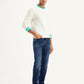 Men's 511 Blue Slim Fit Mid Rise Jeans - ebda3db0-e6e6-4049-9b88-9591dcb008e1 View