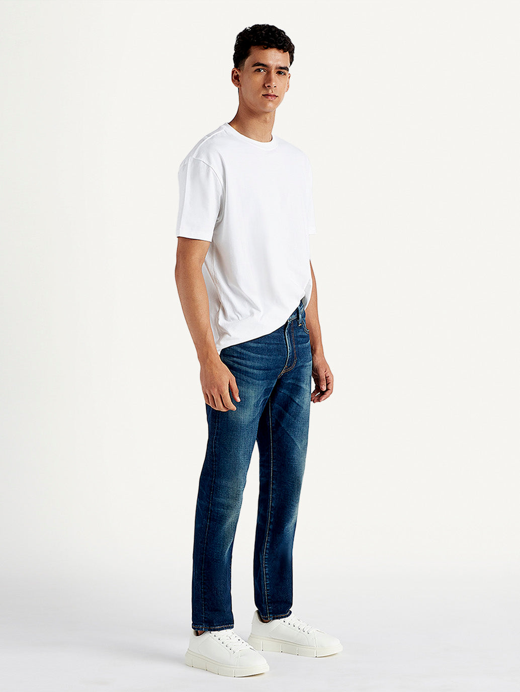 Men's 511 Blue Slim Fit Mid Rise Jeans