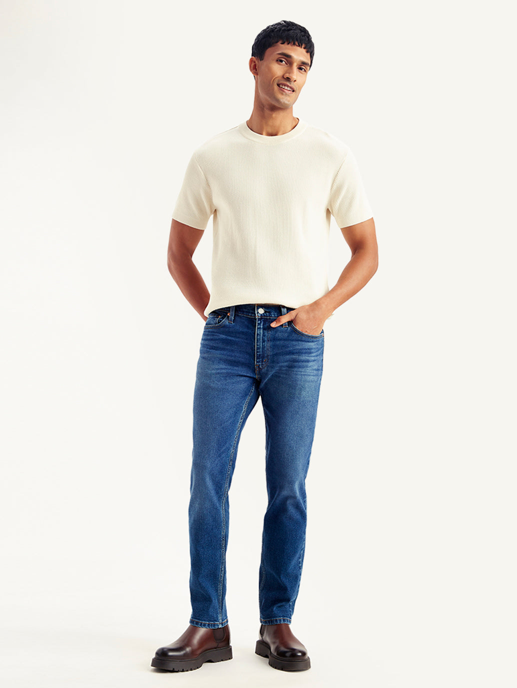 Men's 511 Blue Slim Fit Mid Rise Jeans