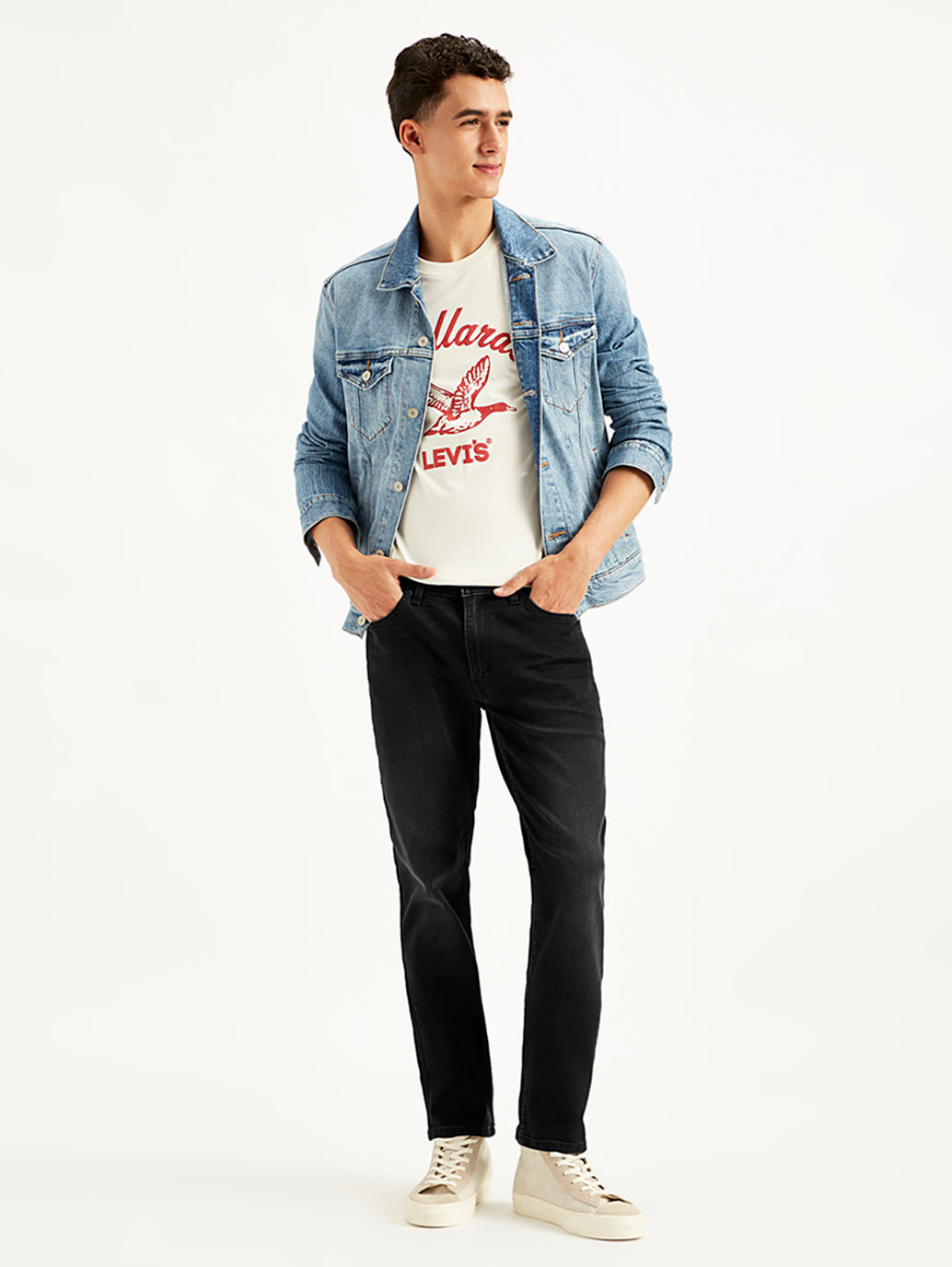 Men's 511 Black Slim Fit Mid Rise Jeans