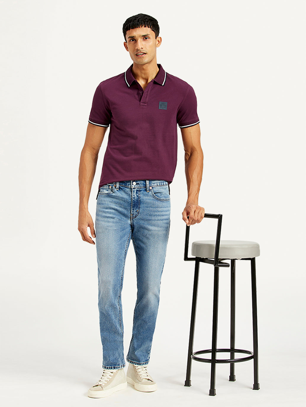 Men's 511 Blue Slim Fit Mid Rise Jeans