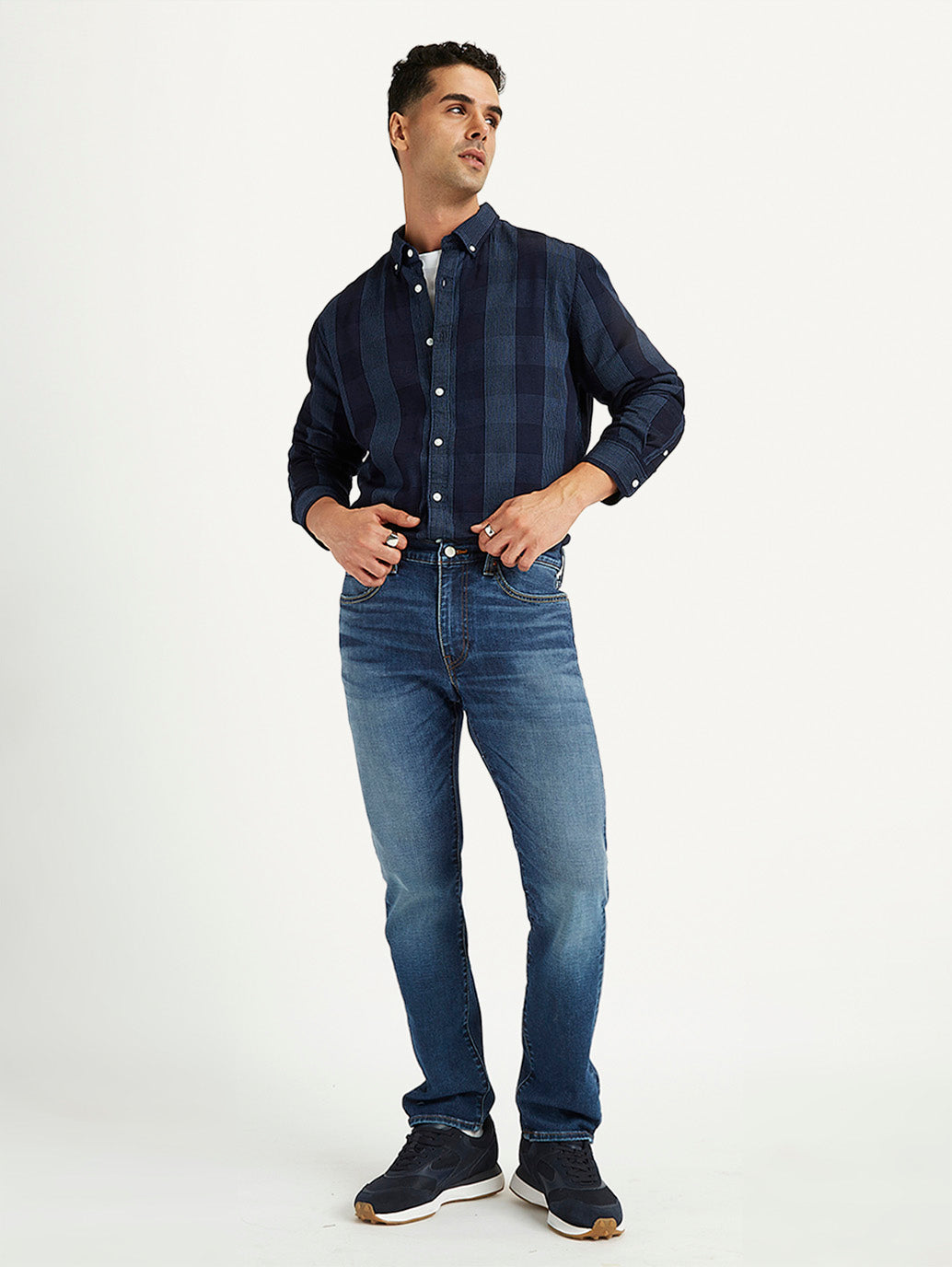 Men's 511 Blue Slim Fit Mid Rise Jeans