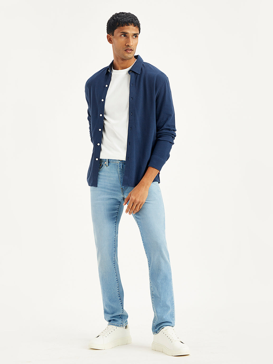 Men's 511 Light Blue Slim Fit Mid Rise Jeans