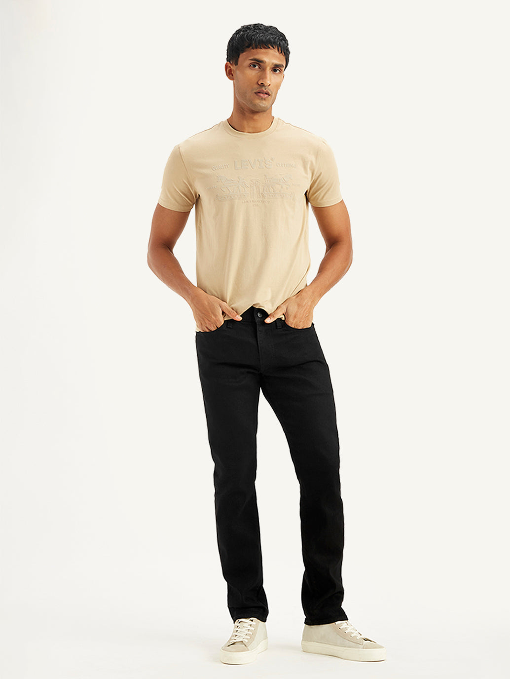 Men's 511 Black Slim Fit Mid Rise Jeans