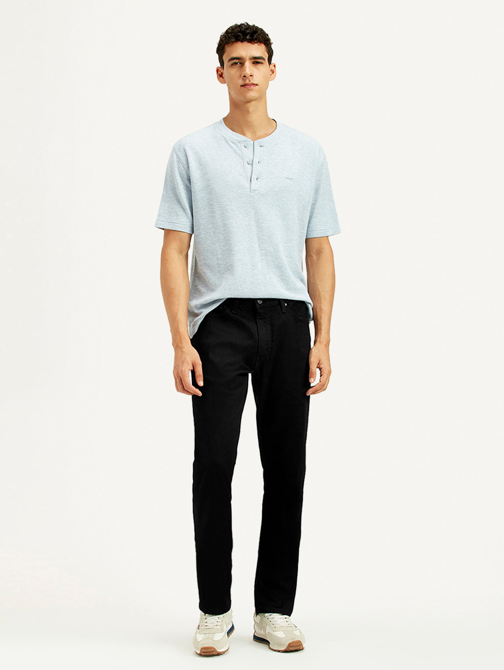 Men's 511 Black Slim Fit Mid Rise Jeans - Styleshot View