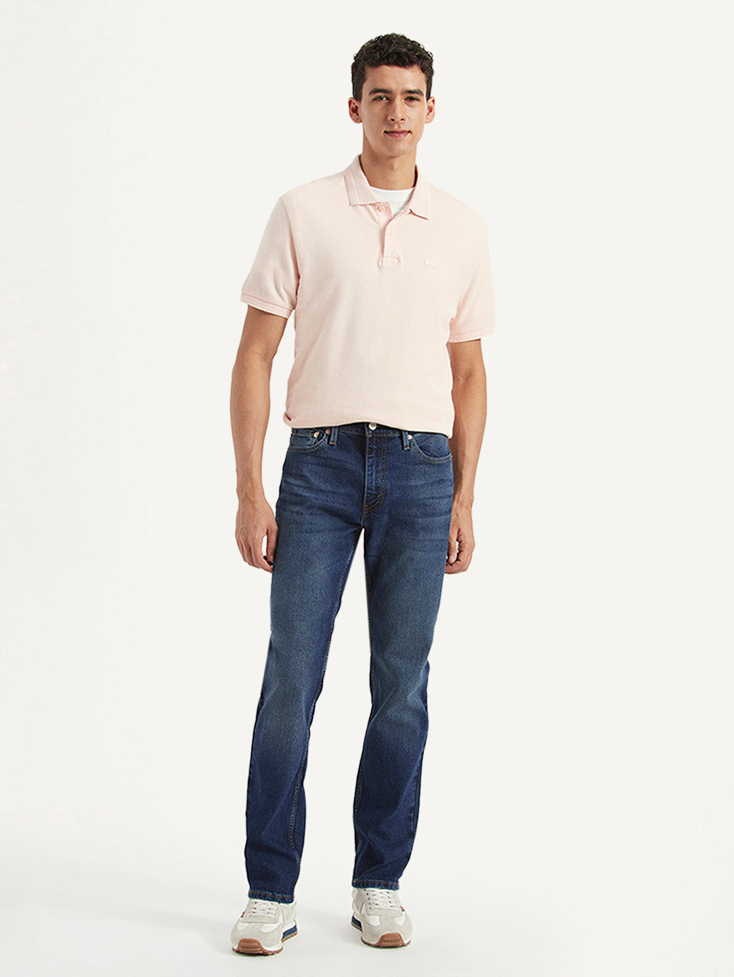 Men's 511 Blue Slim Fit Mid Rise Jeans - Front View