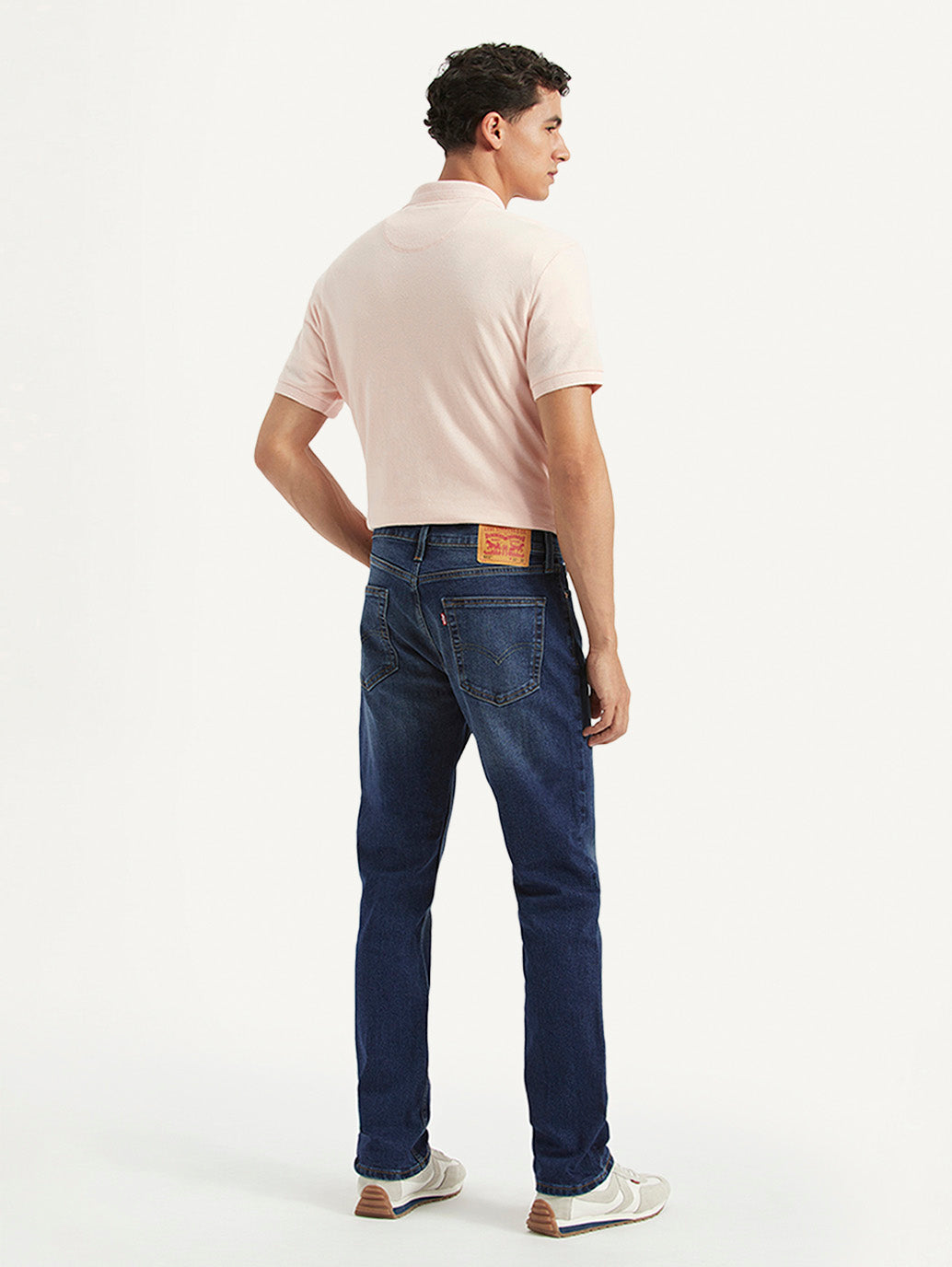 Men's 511 Blue Slim Fit Mid Rise Jeans - Back View