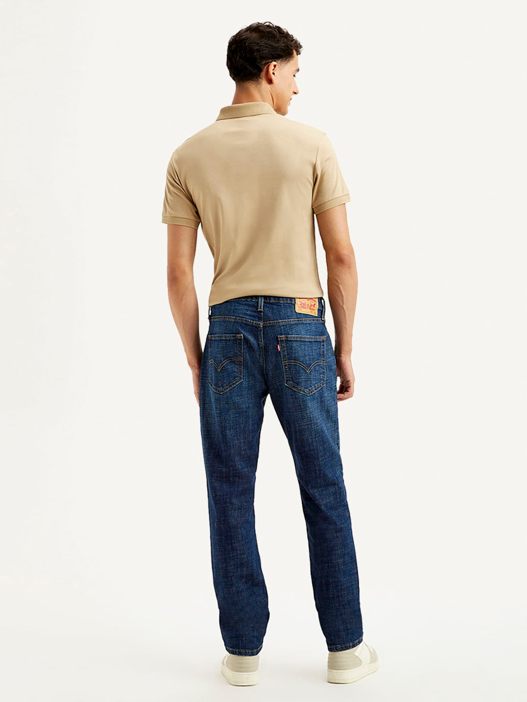 Men's 511 Dark Blue Slim Fit Mid Rise Jeans - Back View