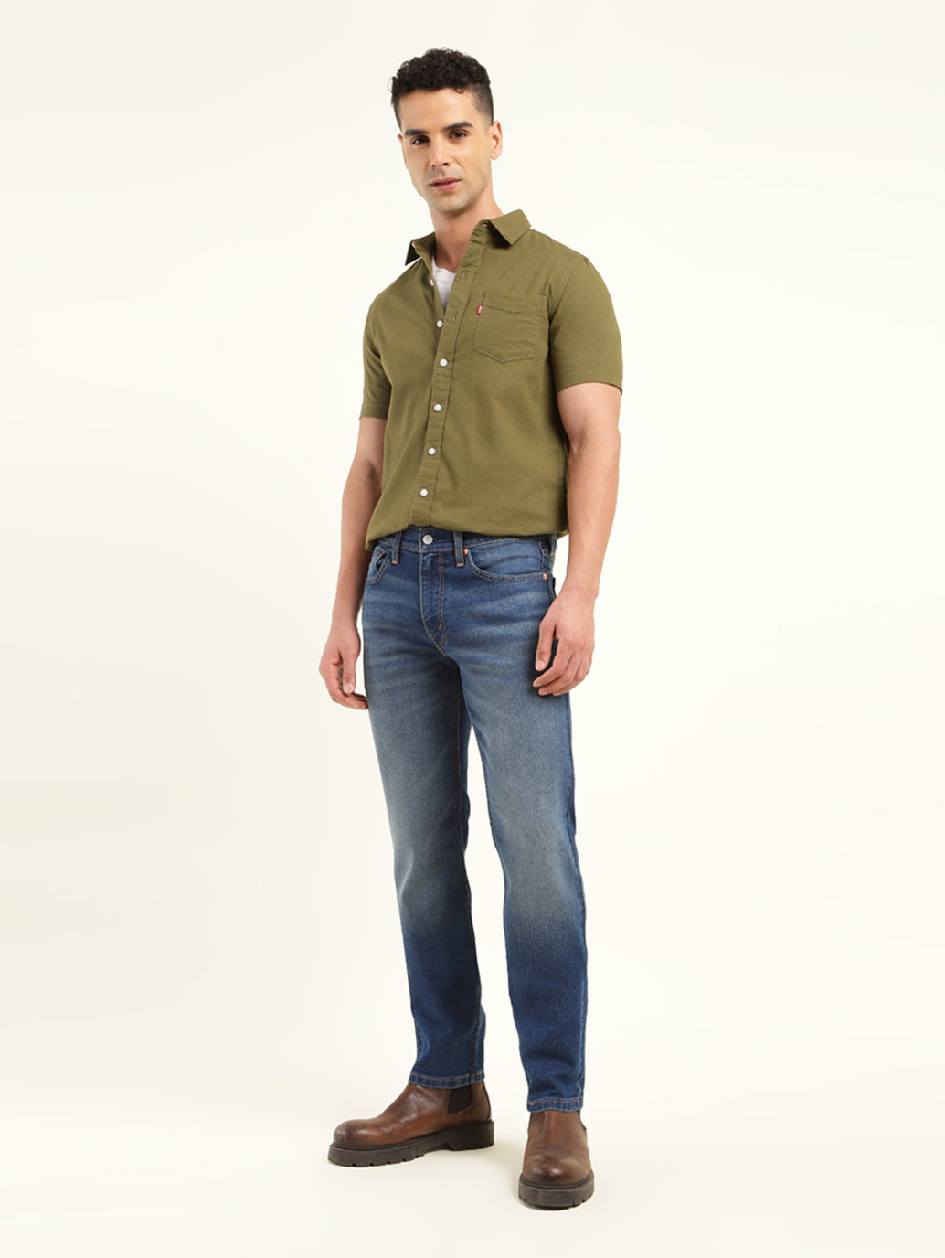 Men's 511 Blue Slim Fit Mid Rise Jeans