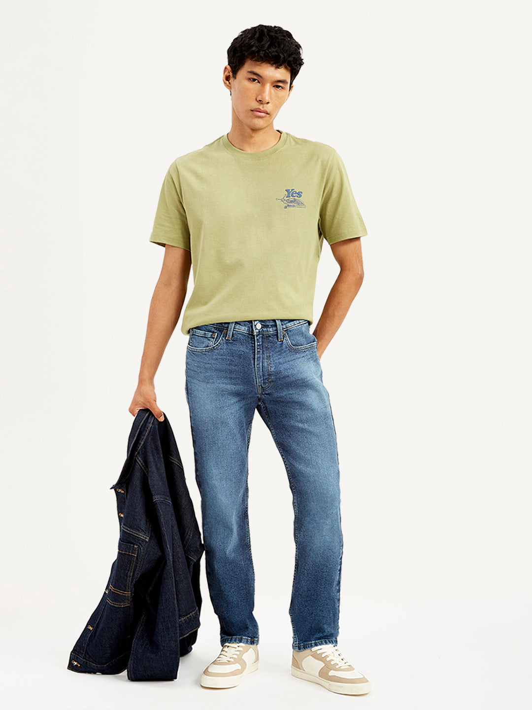 Men's 511 Blue Slim Fit Mid Rise Jeans