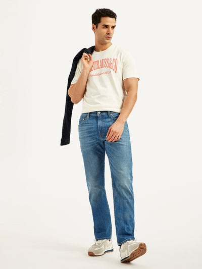 Men's 511 Blue Slim Fit Mid Rise Jeans-image-32