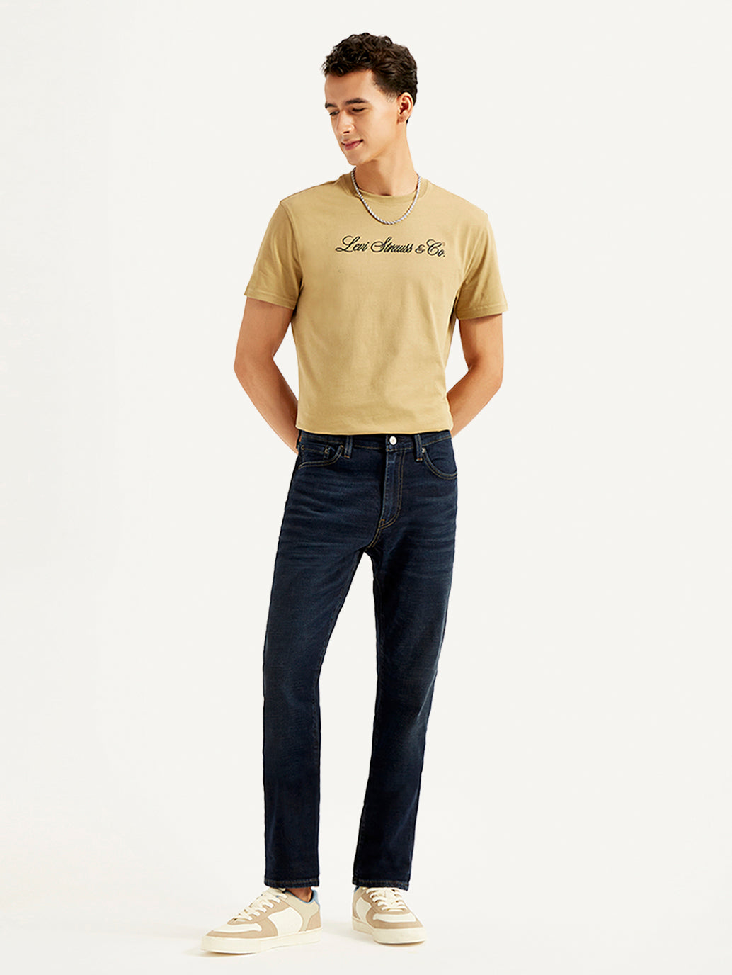 Men's 511 Navy Blue Slim Fit Mid Rise Jeans