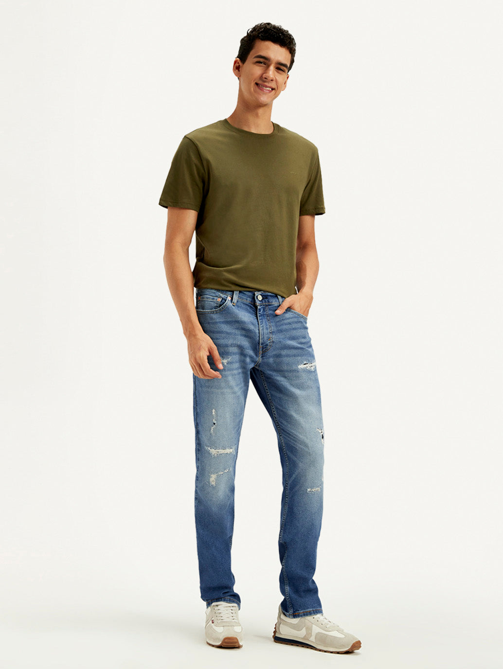 Men's 511 Blue Slim Fit Mid Rise Jeans - feb1d87f-4b7f-4564-93c0-256f76e2a02f View