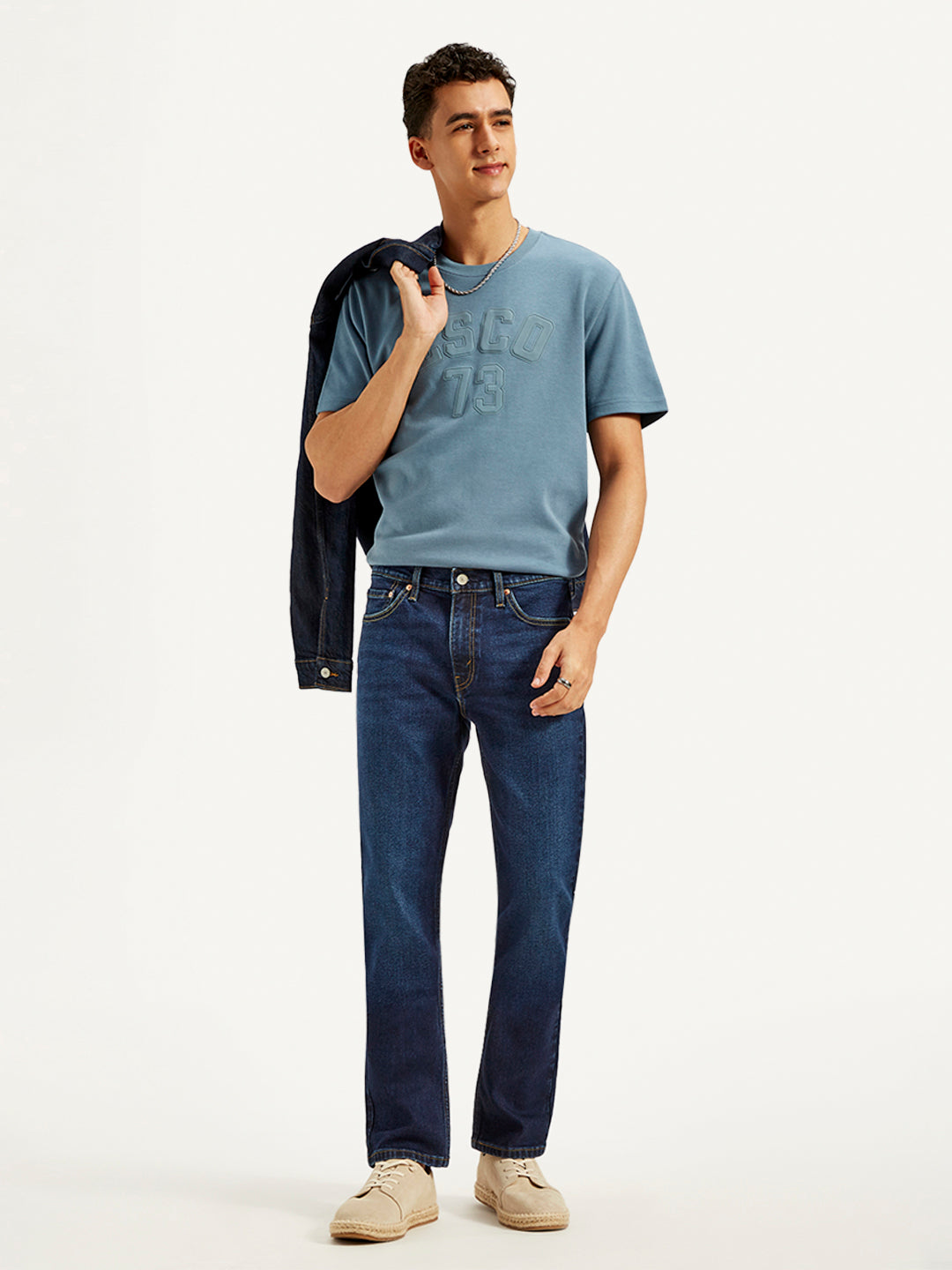 Men's 511 Blue Slim Fit Mid Rise Jeans