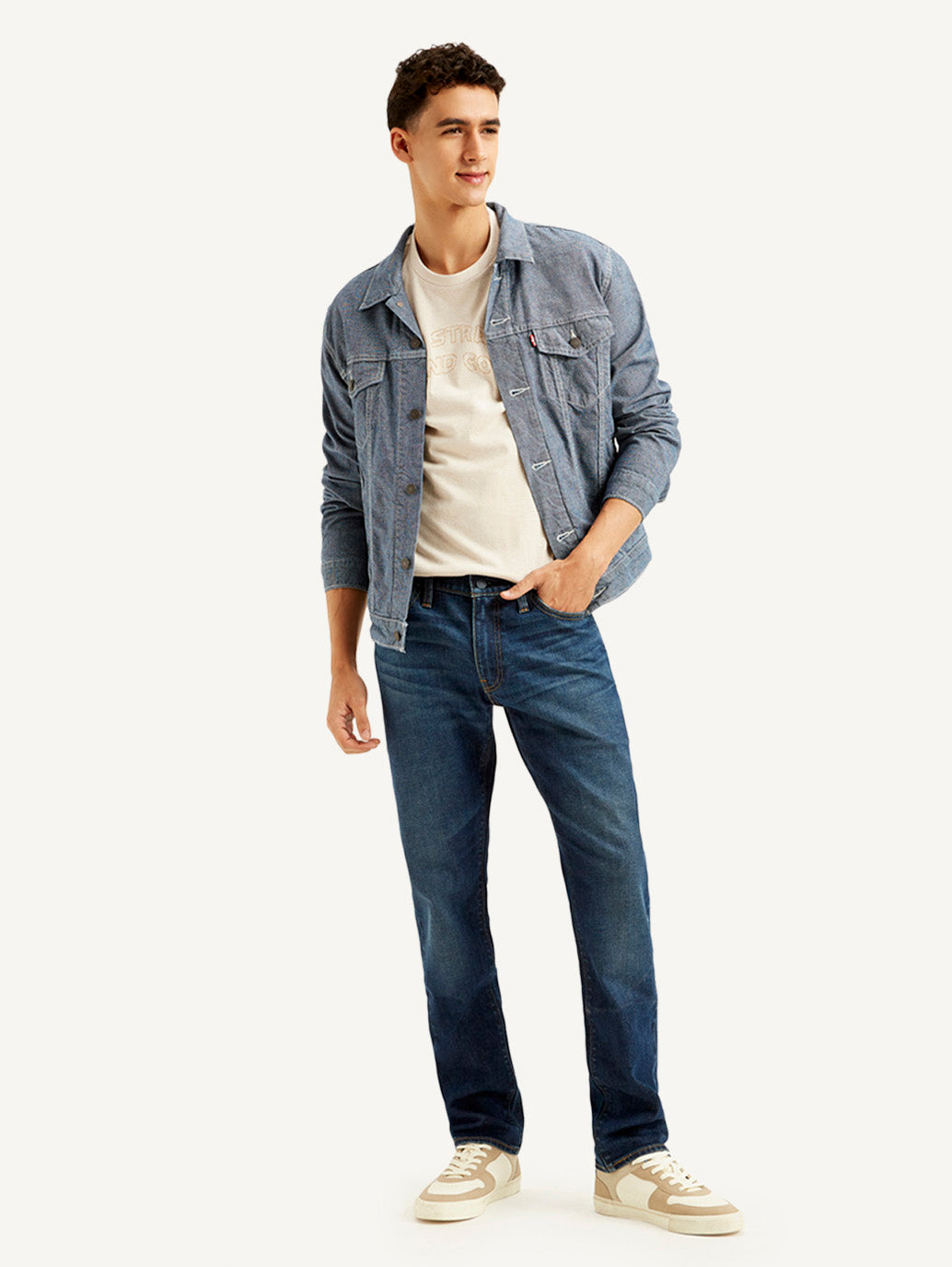 Men's 511 Blue Slim Fit Mid Rise Jeans
