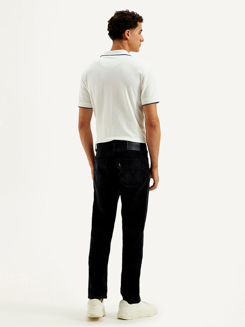 Men's 511 Black Slim Fit Mid Rise Jeans - Back View
