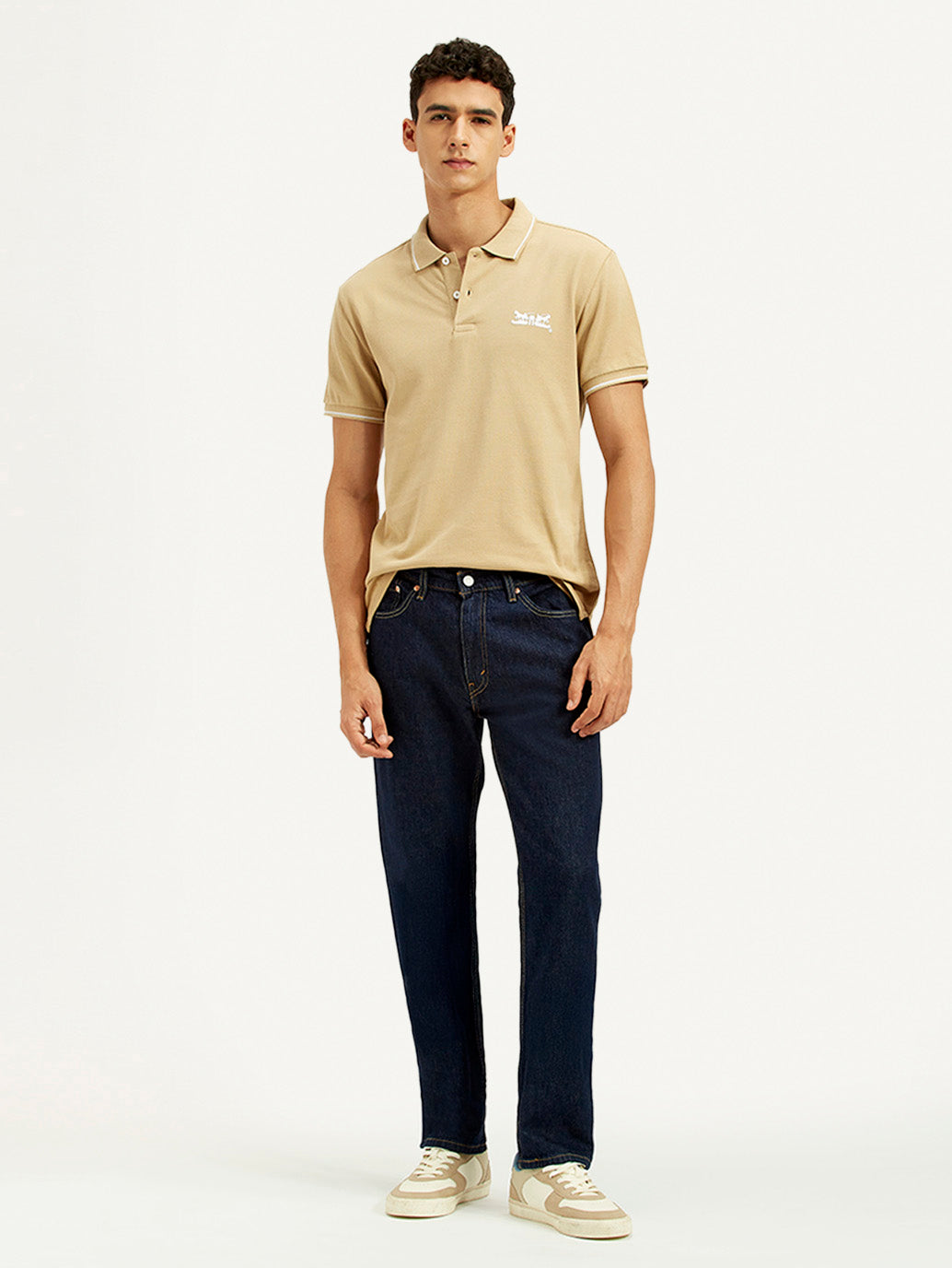Men's 511 Navy Blue Slim Fit Mid Rise Jeans - Styleshot View