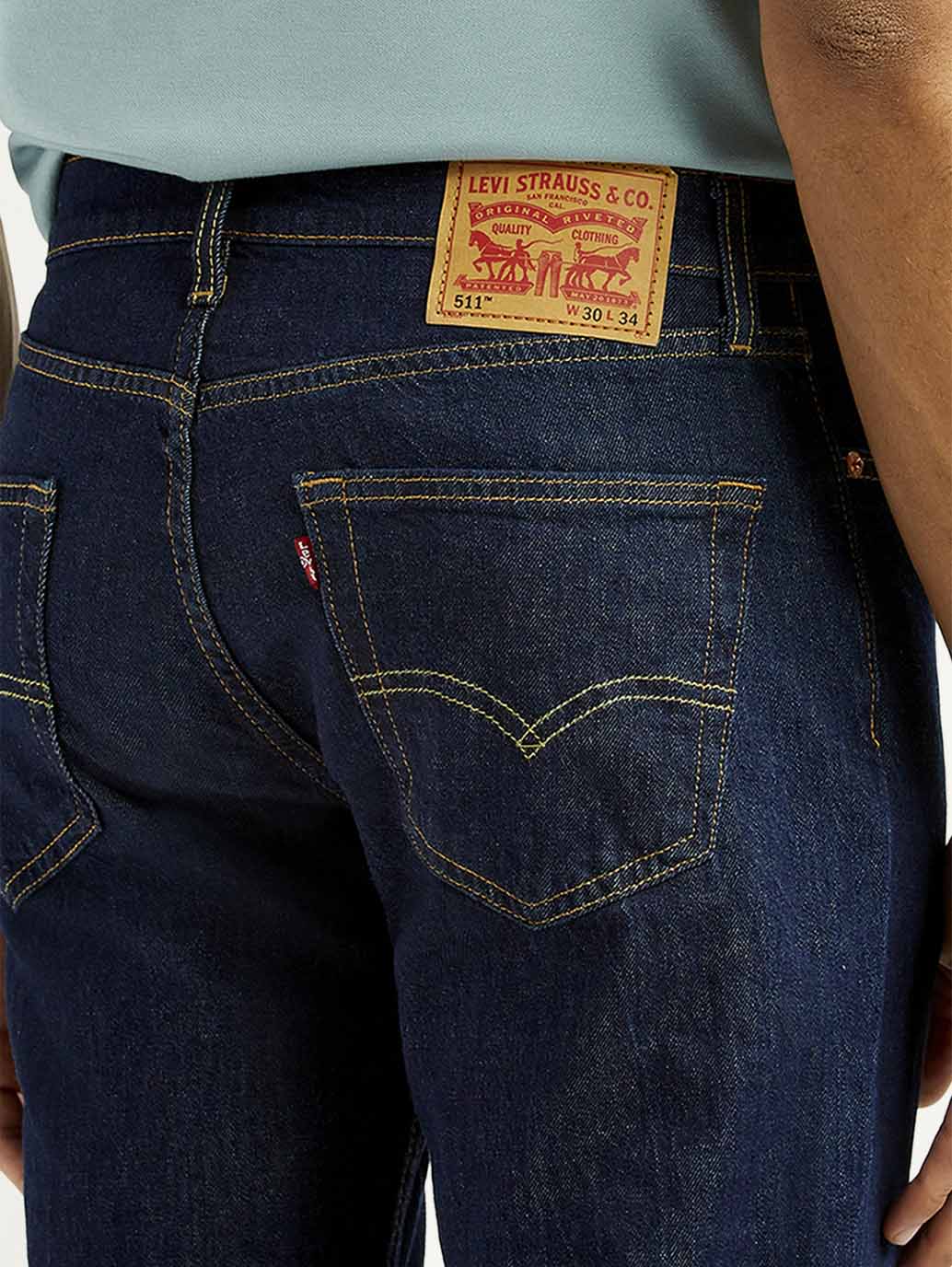 Men's 511 Dark Indigo Slim Fit Mid Rise Jeans - 4c9edc8a-5484-4ef6-a3a4-ec7268f69b90 View