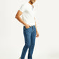Men's 511 Blue Slim Fit Mid Rise Jeans - Side View