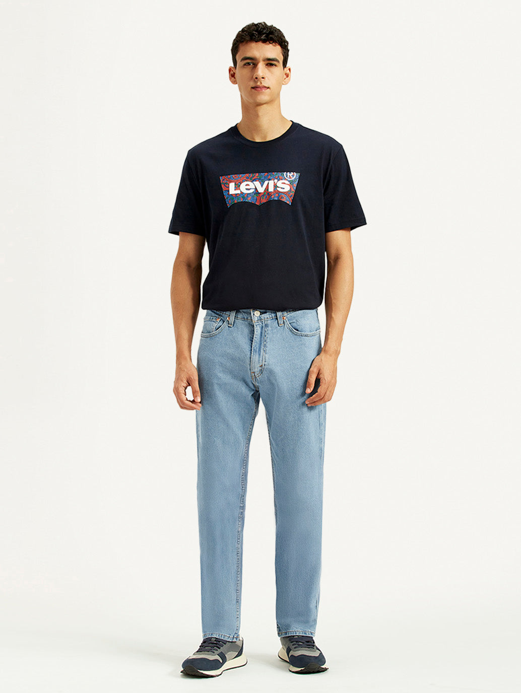 Men's 511 Light Blue Slim Fit Mid Rise Jeans - Front View