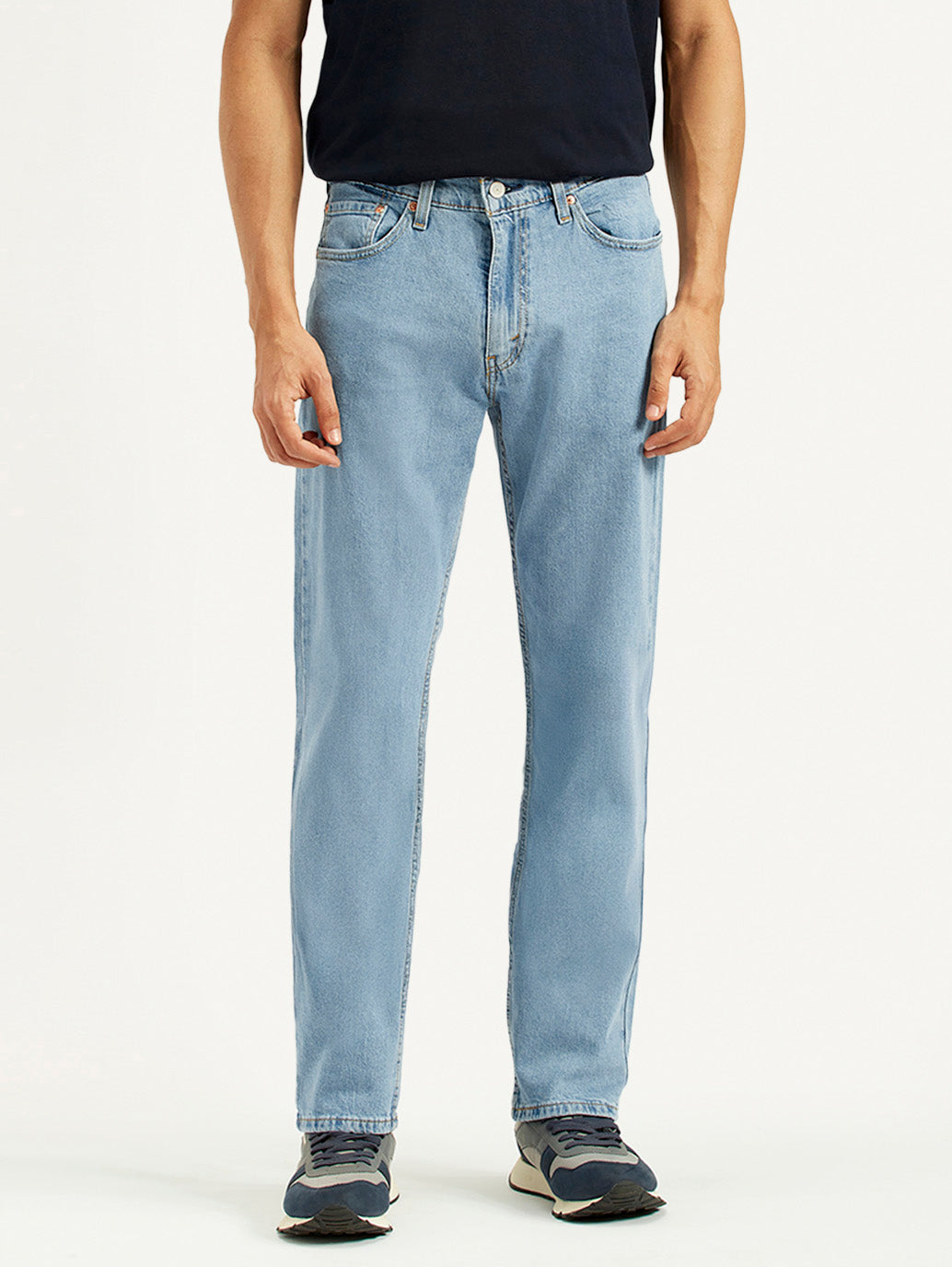 Men's 511 Light Blue Slim Fit Mid Rise Jeans - Front View