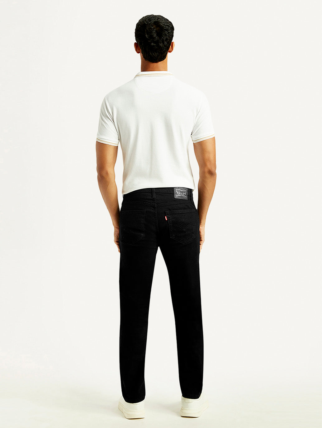 Men's 511 Black Slim Fit Mid Rise Jeans - 04-Back View