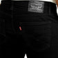 Men's 511 Black Slim Fit Mid Rise Jeans - Detail View