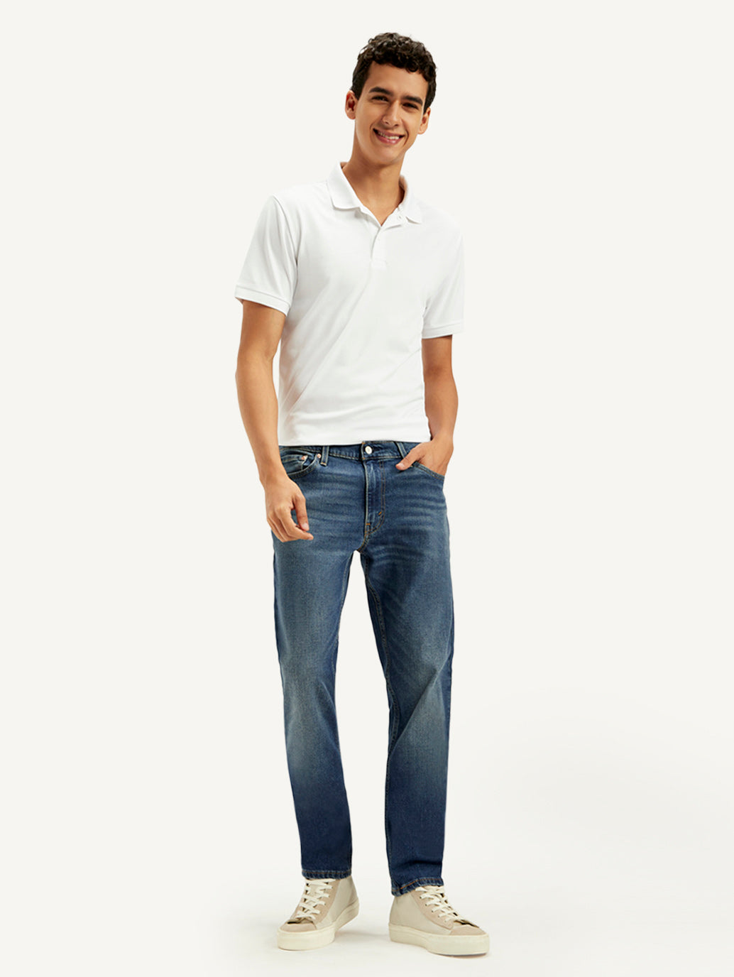 Men's 511 Blue Slim Fit Mid Rise Jeans - 20 View