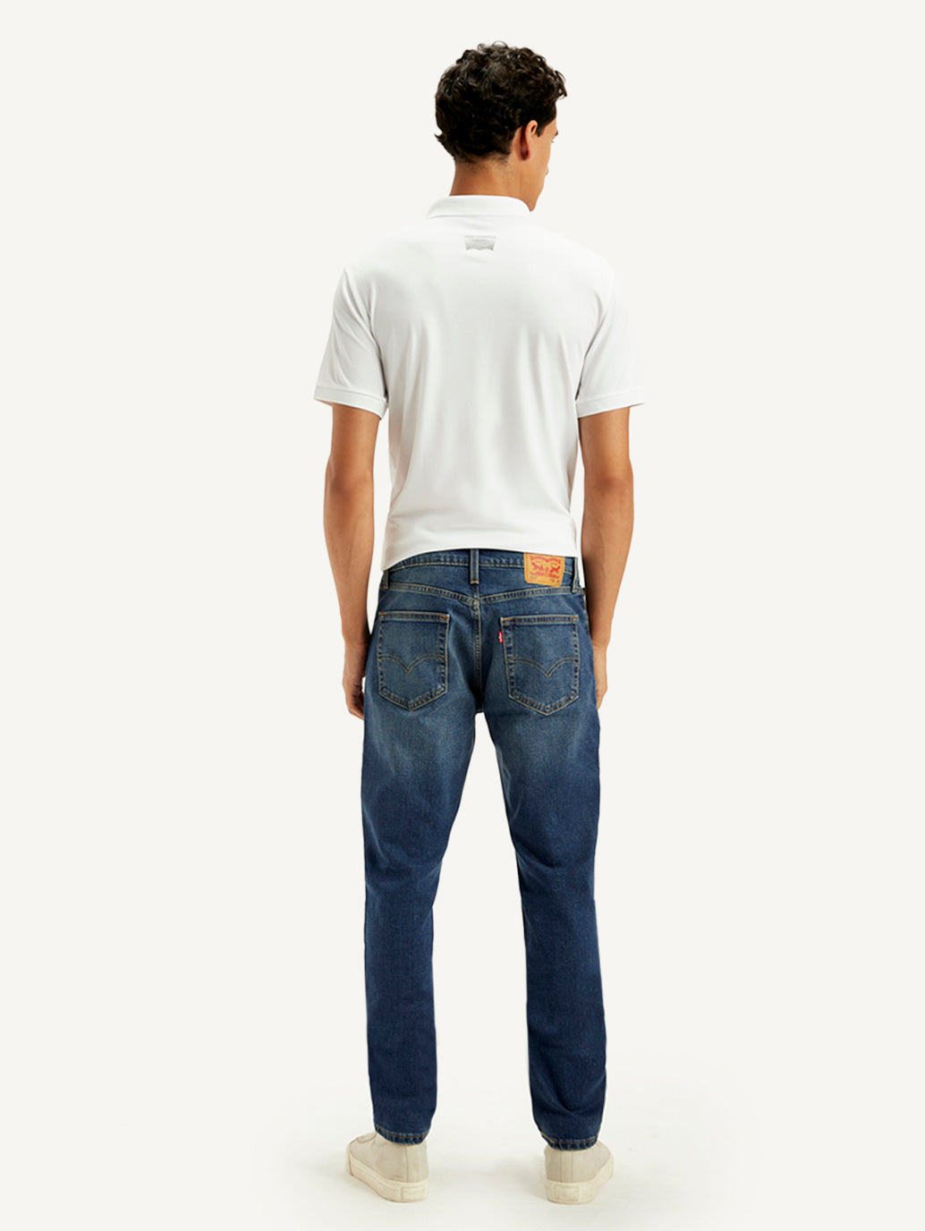 Men's 511 Blue Slim Fit Mid Rise Jeans - Back View