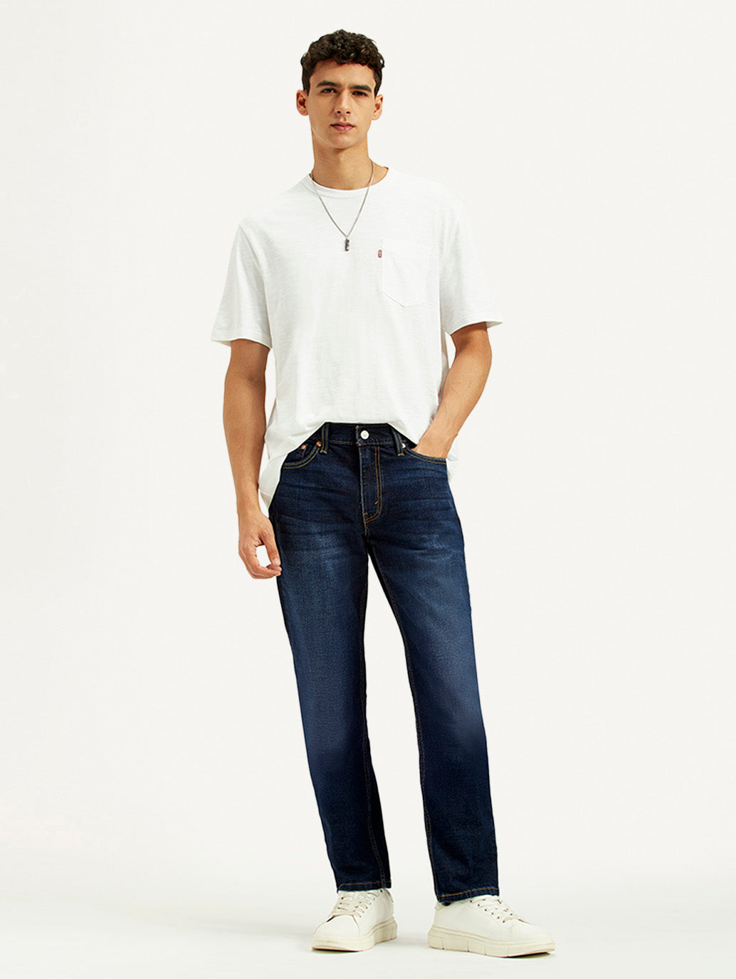 Men's 511 Dark Blue Slim Fit Mid Rise Jeans