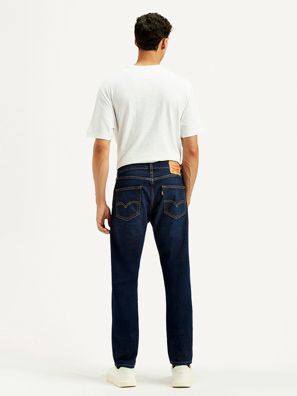 Men's 511 Dark Blue Slim Fit Mid Rise Jeans - Back View