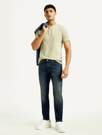 levi's Men's 511 Dark Blue Slim Fit Mid Rise Jeans-picture-29