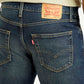 Men's 511 Dark Blue Slim Fit Mid Rise Jeans - Detail View